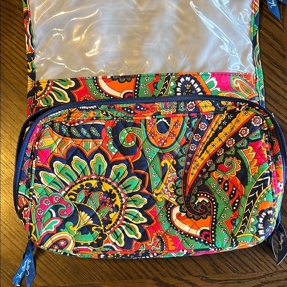 Vera Bradley Red and Orange Travel Bag with Venetian Paisley Pattern - Picture 5 of 11